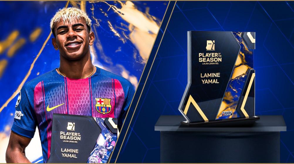 开云-官方：亚马尔获评德转上赛季西甲赛季最佳球员